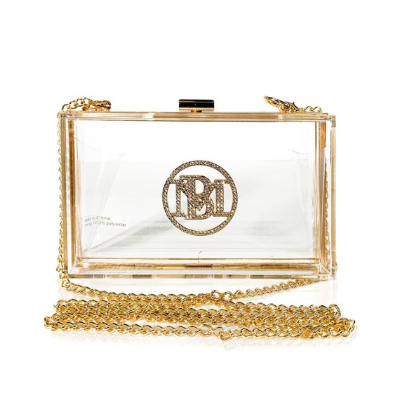 Badgley Mischka Handbags - Badgley Mischka Brand Transparent Evening Clutch